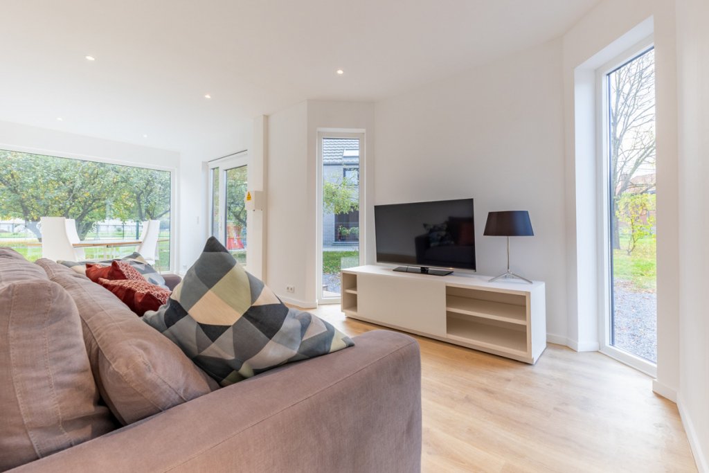 Bostoen tiny house Andenne zorgwoning of woonunit interieur
